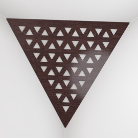 Corner Bass Trap «Triangle Tri Fabric» Wenge