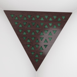 Corner Bass Trap «Triangle Tri Fabric» Wenge