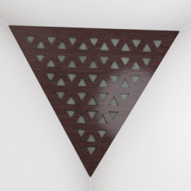 Corner Bass Trap «Triangle Tri Fabric» Wenge