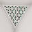 Corner Bass Trap «Triangle Tri Fabric» White Plastic