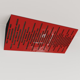 Bass Trap «Wave Mini Fabric Horizont» Red Plastic