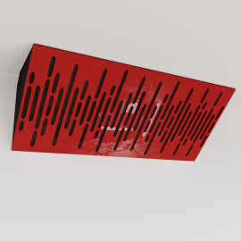 Bass Trap «Wave Mini Fabric Horizont» Red Plastic