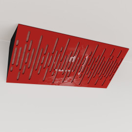 Bass Trap «Wave Mini Fabric Horizont» Red Plastic