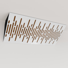 Bass Trap «Wave Mini Fabric Horizont» White Plastic