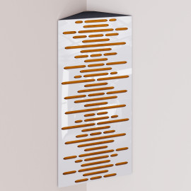 Bass Trap «Wave Mini Fabric Vertical» White Plastic