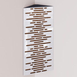 Bass Trap «Wave Mini Fabric Vertical» White Plastic