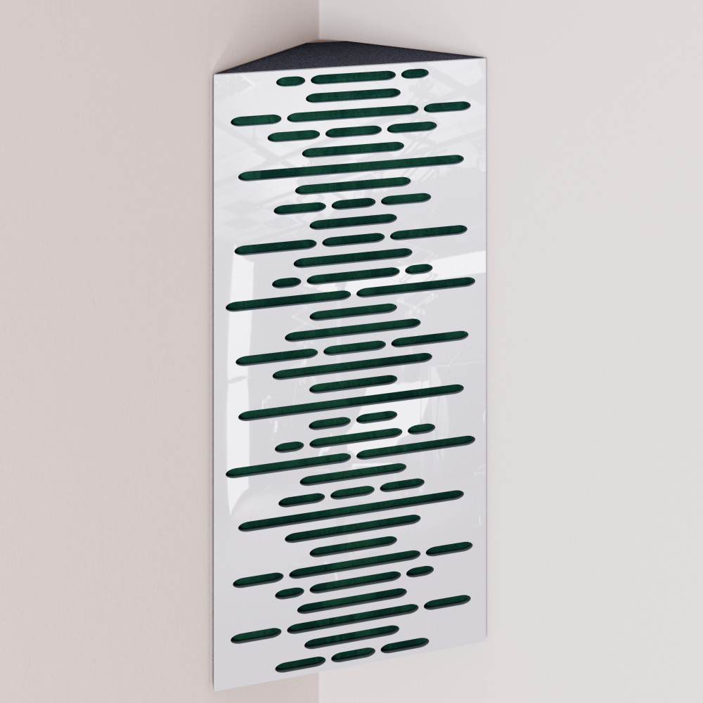 Bass Trap «Wave Mini Fabric Vertical» White Plastic