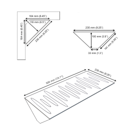 Bass Trap «Pulse Mini Fabric Horizontal» Black