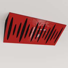Bass Trap «Pulse Mini Fabric Horizontal» Red Plastic