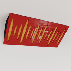 Bass Trap «Pulse Mini Fabric Horizontal» Red Plastic