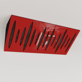 Bass Trap «Pulse Mini Fabric Horizontal» Red Plastic
