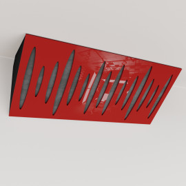 Bass Trap «Pulse Mini Fabric Horizontal» Red Plastic