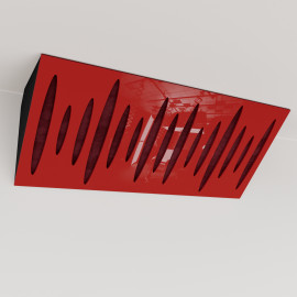 Bass Trap «Pulse Mini Fabric Horizontal» Red Plastic