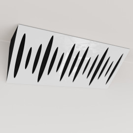 Bass Trap «Pulse Mini Fabric Horizontal» White Plastic