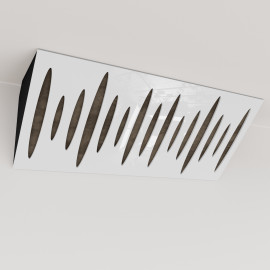 Bass Trap «Pulse Mini Fabric Horizontal» White Plastic