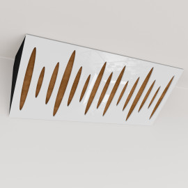 Bass Trap «Pulse Mini Fabric Horizontal» White Plastic