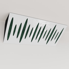 Bass Trap «Pulse Mini Fabric Horizontal» White Plastic