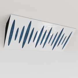 Bass Trap «Pulse Mini Fabric Horizontal» White Plastic