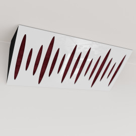 Bass Trap «Pulse Mini Fabric Horizontal» White Plastic