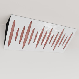 Bass Trap «Pulse Mini Fabric Horizontal» White Plastic