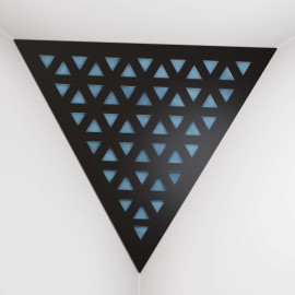 Corner Bass Trap «Triangle Tri Fabric» Black