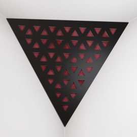 Corner Bass Trap «Triangle Tri Fabric» Black