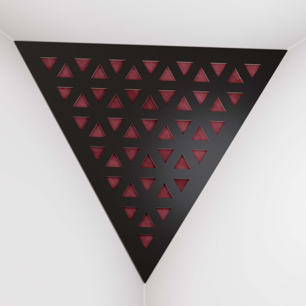 Corner Bass Trap «Triangle Tri Fabric» Black