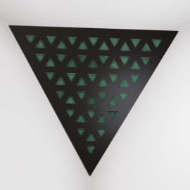 Corner Bass Trap «Triangle Tri Fabric» Black
