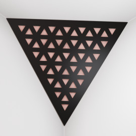 Corner Bass Trap «Triangle Tri Fabric» Black