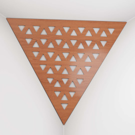 Corner Bass Trap «Triangle Tri Fabric» Cherry