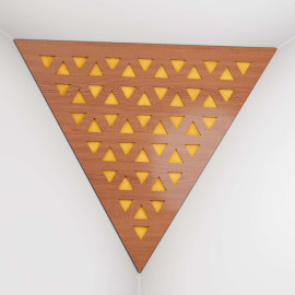 Corner Bass Trap «Triangle Tri Fabric» Cherry