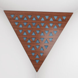 Corner Bass Trap «Triangle Tri Fabric» Nut