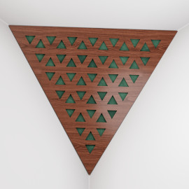 Corner Bass Trap «Triangle Tri Fabric» Nut