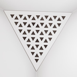 Corner Bass Trap «Triangle Tri Fabric» White