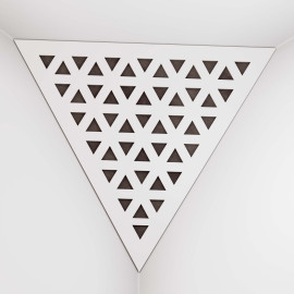Corner Bass Trap «Triangle Tri Fabric» White