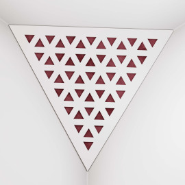 Corner Bass Trap «Triangle Tri Fabric» White