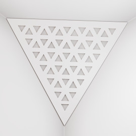 Corner Bass Trap «Triangle Tri Fabric» White