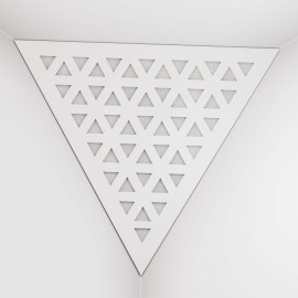 Corner Bass Trap «Triangle Tri Fabric» White