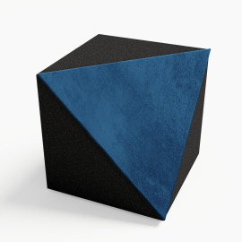 Ceiling Corner Bass Trap «TRICUB-Сinematic» Velvet Fabric