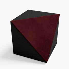 Ceiling Corner Bass Trap «TRICUB-Сinematic» Velvet Fabric