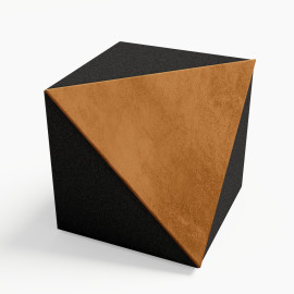 Ceiling Corner Bass Trap «TRICUB-Сinematic» Velvet Fabric