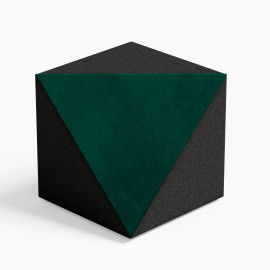 Ceiling Corner Bass Trap «TRICUB-Сinematic» Velvet Fabric