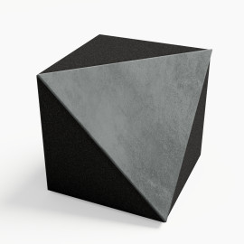 Ceiling Corner Bass Trap «TRICUB-Сinematic» Velvet Fabric