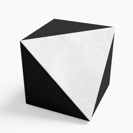 Ceiling Corner Bass Trap «TRICUB-Сinematic» Velvet Fabric