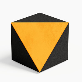 Ceiling Corner Bass Trap «TRICUB-Сinematic» Velvet Fabric