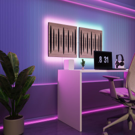 Acoustic Panels "Pulsar" with RGB Backlight