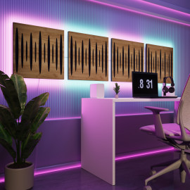 Acoustic Panels "Pulsar" with RGB Backlight