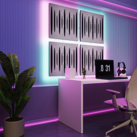 Acoustic Panels "Pulsar" with RGB Backlight