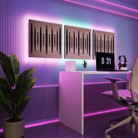 Acoustic Panels "Pulsar" with RGB Backlight