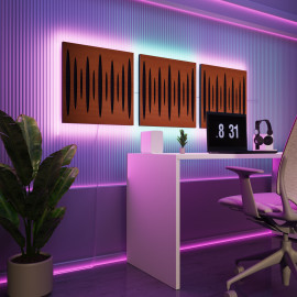 Acoustic Panels "Pulsar" with RGB Backlight